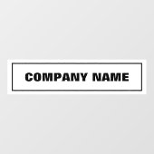 Bedrijfsnaam Raamsticker (Vel)