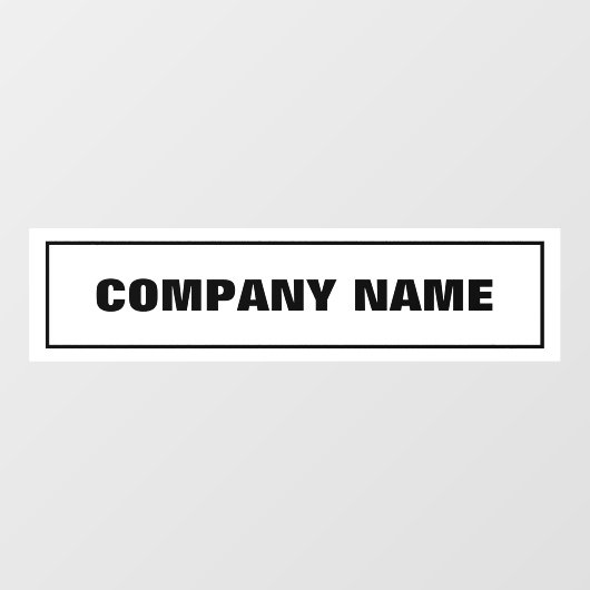 Bedrijfsnaam Raamsticker (Vel)