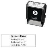 Bedrijfsnaam Retouradres en telefoonnummer Zelfinktende Stempel (In situ)