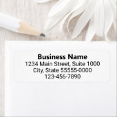 Bedrijfsnaam Retouradres Telefoonnummer Sjabloon Etiket (Insitu)