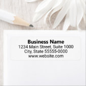 Bedrijfsnaam Retouradres Website Sjabloon Etiket (Insitu)