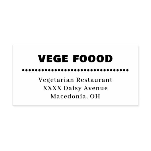 Bedrijfsnaam Rubber Stempel (Afrduk)