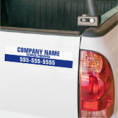 Bedrijfsnaam Service Aangepaste telefoon Bumpersticker (Op Truck)