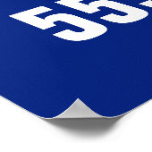 Bedrijfsnaam Service Aangepaste telefoon Poster (Hoek)