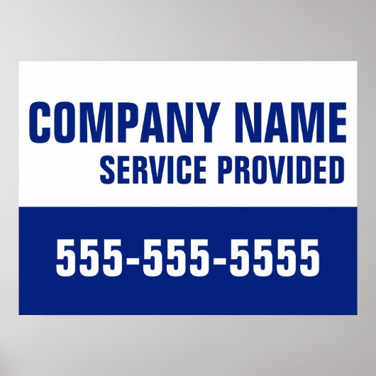 Bedrijfsnaam Service Aangepaste telefoon Poster (Voorkant)