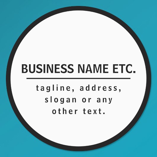 Bedrijfsnaam & Slogan/andere tekst | Zwart-wit Labels