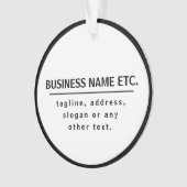 Bedrijfsnaam & Slogan/andere tekst | Zwart-wit Ornament (voorkant)