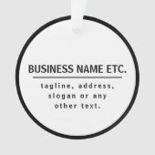 Bedrijfsnaam & Slogan/andere tekst | Zwart-wit Ornament (voorkant)