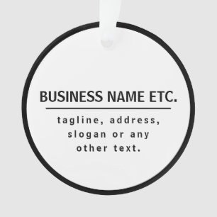 Bedrijfsnaam & Slogan/andere tekst   Zwart-wit Ornament