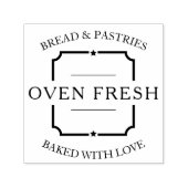  bedrijfsnaam Slogan Bakery Zelfinktende Stempel (Design)