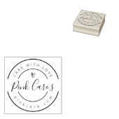 Bedrijfsnaam, Slogan en Website Rubberstempel (Gestempeld)