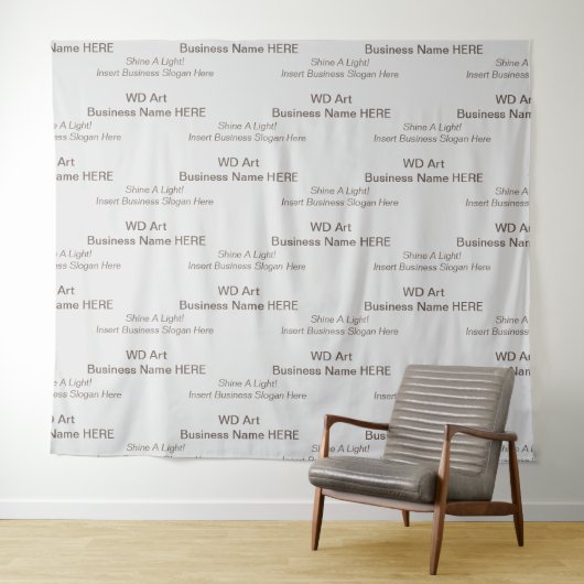 Bedrijfsnaam, Slogan Merkgebeurtenissen, Beursstan Wandkleed (In Situ (horizontaal))