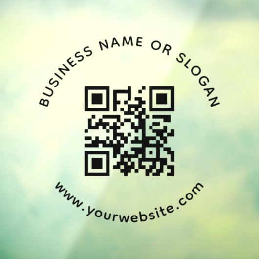 Bedrijfsnaam Slogan Professional Company QR-code Raamsticker (Vel 3)