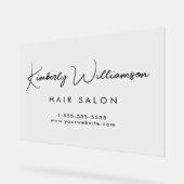 Bedrijfsnaam Stijlvol handtekeningscript Acryl Bord (Hoek)