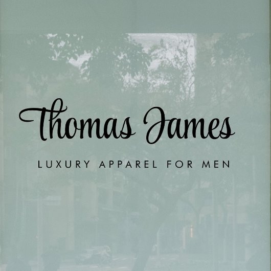 Bedrijfsnaam Stijlvol handtekeningscript Raamsticker