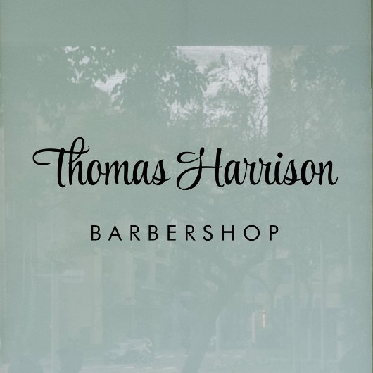 Bedrijfsnaam Stijlvol handtekeningscript Raamsticker