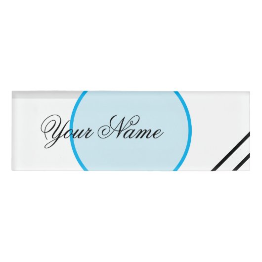 Bedrijfsnaam tags Sharp Lines Name Tag (Voorkant)