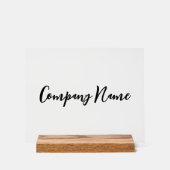 Bedrijfsnaam Tekst Sjabloon Acryl Bord (Voorkant)