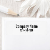 Bedrijfsnaam Telefoonnummer Productlabel Sjabloon Etiket (Insitu)