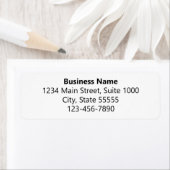 Bedrijfsnaam Telefoonnummer Wit retouradres Etiket (Insitu)