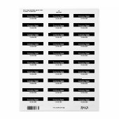 Bedrijfsnaam Telefoonnummer Zwart-wit Product Etiket (Full Sheet)