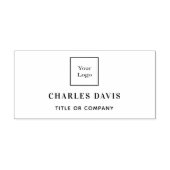 Bedrijfsnaam titel aangepaste tekst  zelfinktende stempel (Design)