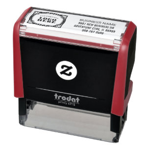 Bedrijfsnaam toevoegen Adres en Logo Aangepast Zelfinktende Stempel