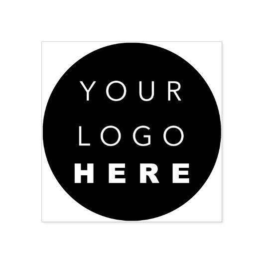 BedrijfsNaam van de Logo enkel brandend Zwart Wit Rubberstempel (Afrduk)