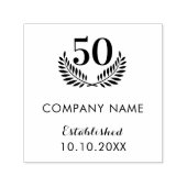 Bedrijfsnaam vastgesteld jaar  zelfinktende stempel (Design)