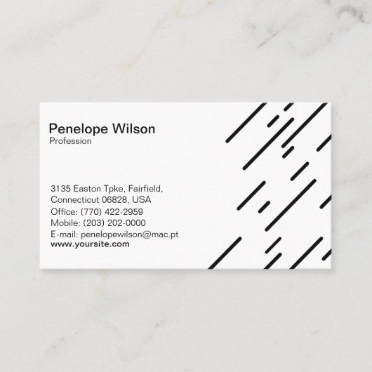 Bedrijfsnaam  visitekaartje (Voorkant)