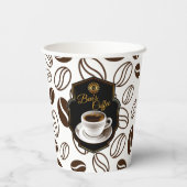  bedrijfsnaam voor koffiewinkels papieren bekers (Achterkant)