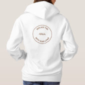 Bedrijfsnaam Voorzijde Logo Hoodie (Achterkant)