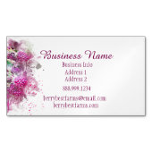 Bedrijfsnaam waterverf Berries Magnetisch Visitekaartje (Voorkant)