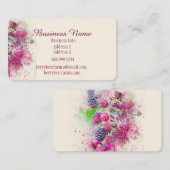 Bedrijfsnaam waterverf Berries Visitekaartje (Voorkant / Achterkant)