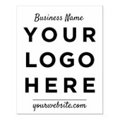 Bedrijfsnaam Website Aangepast script Logo Rubberstempel (Afrduk)