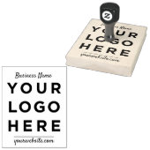 Bedrijfsnaam Website Aangepast script Logo Rubberstempel (Gestempeld)