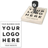 Bedrijfsnaam Website Aangepaste Logo Rubberstempel (Gestempeld)