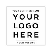 Bedrijfsnaam Website Aangepaste Logo Zelfinktende Stempel (Design)