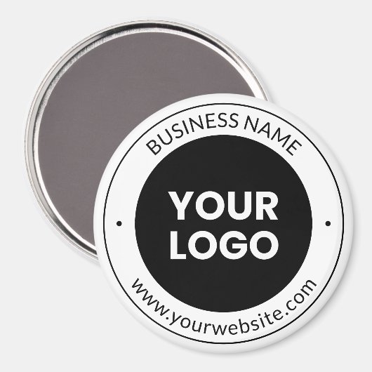 Bedrijfsnaam & Website of Slogan, Bedankt, etc. Magneet (Voorkant / Achterkant)