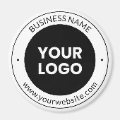 Bedrijfsnaam & Website of Slogan, Bedankt, etc. Magneet (Voorkant)