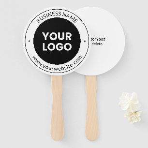 Bedrijfsnaam & website of slogan, dank u enz. handwaaier