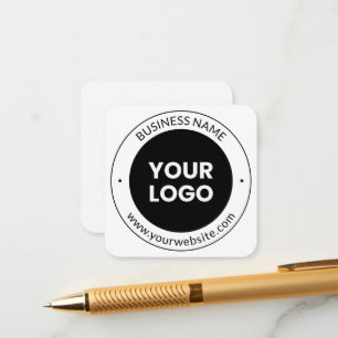 Bedrijfsnaam & website of slogan, dank u enz. informatiekaartje