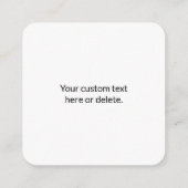 Bedrijfsnaam & website of slogan, dank u enz. informatiekaartje (Achterkant)