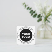 Bedrijfsnaam & website of slogan, dank u enz. informatiekaartje (Staand voorkant)