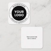 Bedrijfsnaam & website of slogan, dank u enz. informatiekaartje (Voorkant / Achterkant)