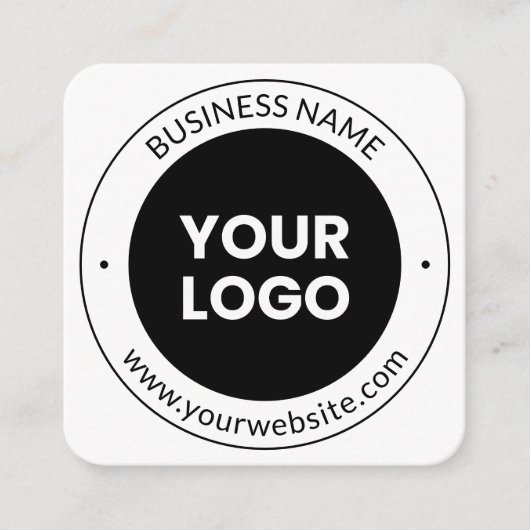 Bedrijfsnaam & website of slogan, dank u enz. informatiekaartje (Voorkant)