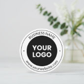 Bedrijfsnaam & website of slogan, dank u enz. kaart (Staand voorkant)