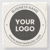 Bedrijfsnaam & website of slogan, dank u enz. stenen onderzetter (Voorkant)