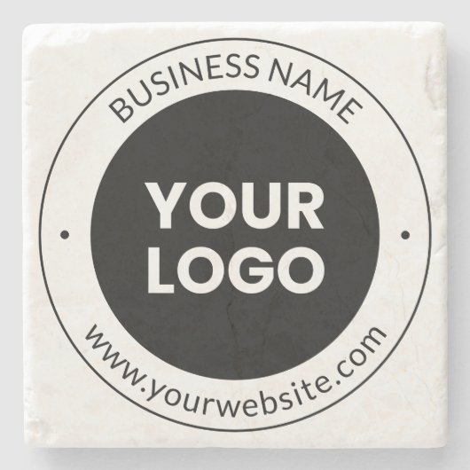Bedrijfsnaam & website of slogan, dank u enz. stenen onderzetter (Voorkant)