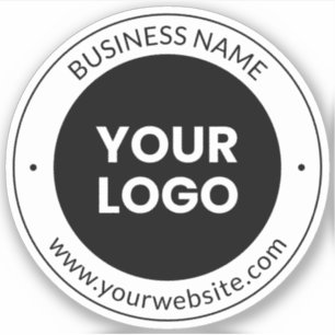 Bedrijfsnaam & website of slogan, dank u enz. sticker